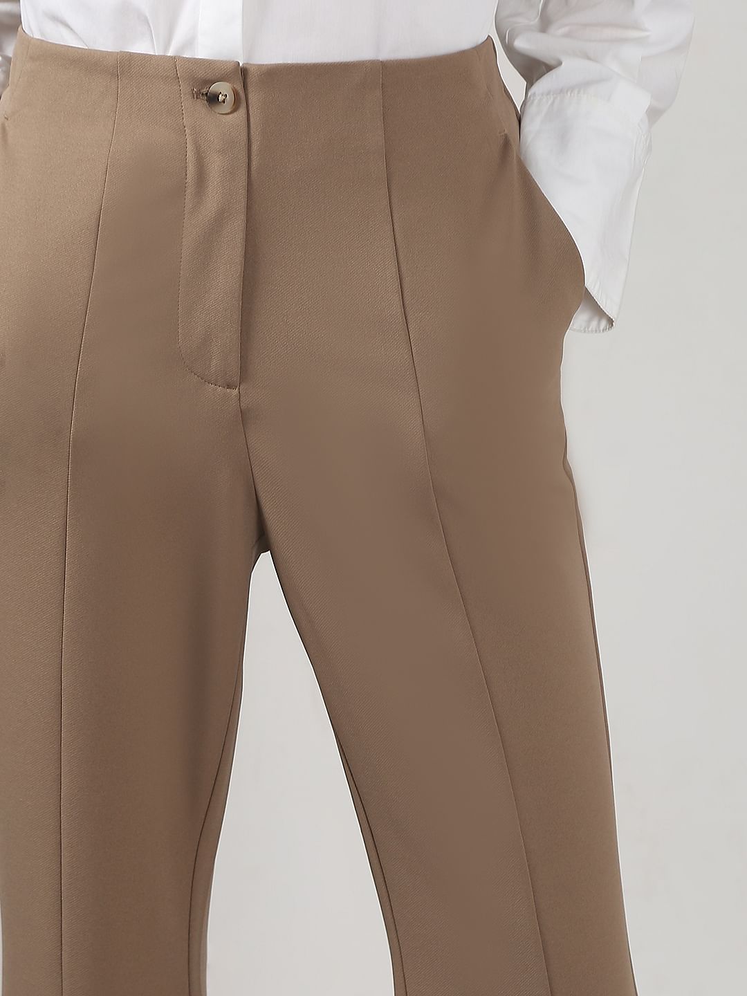 Brown Flared Pants