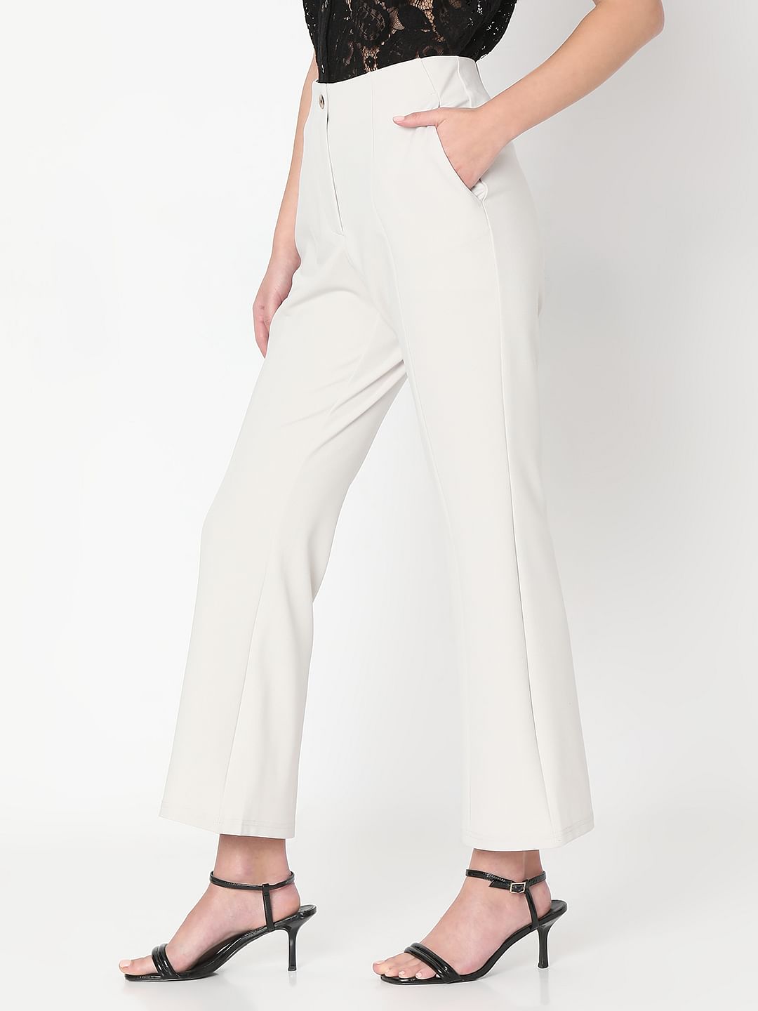 Off-White High Rise Flared Pants