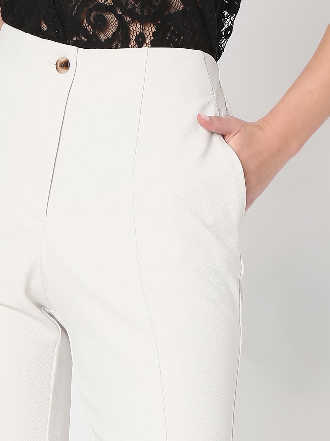 Off-White High Rise Flared Pants