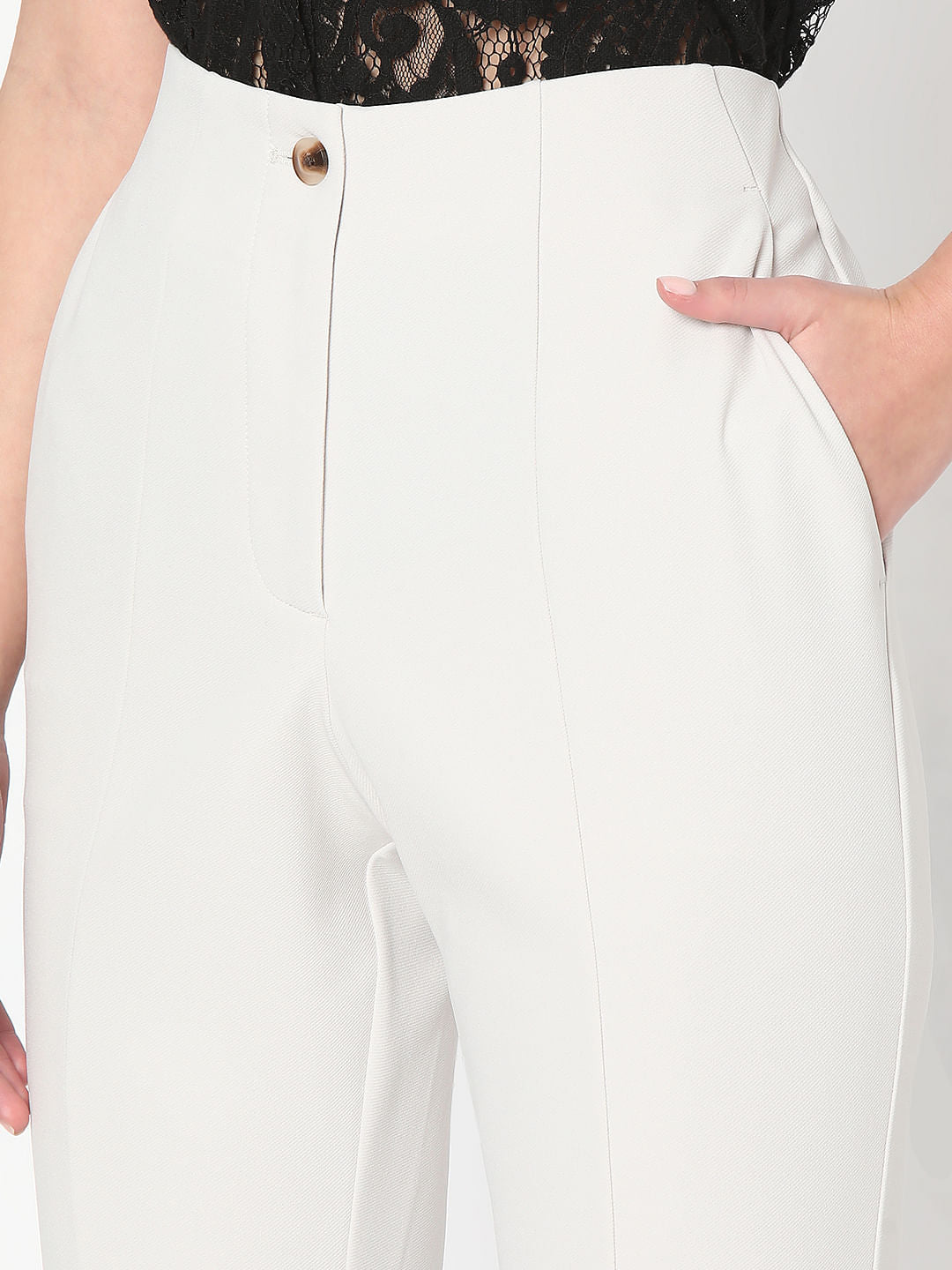 Off-White High Rise Flared Pants