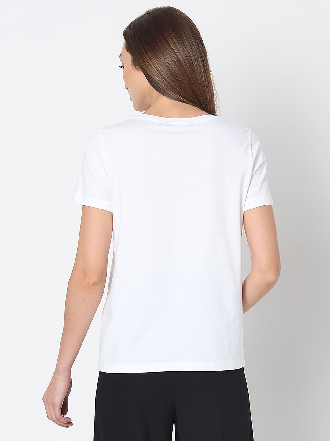White Graphic Print T-Shirt
