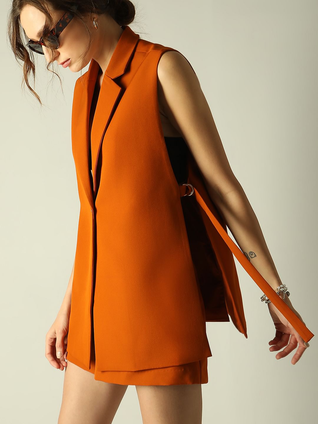 Orange Co-Ord Set Blazer