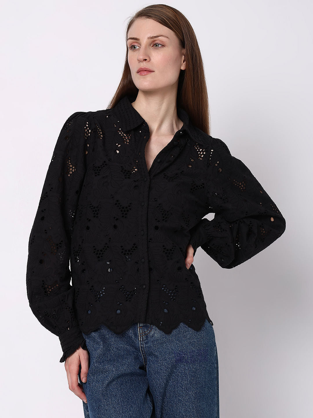 Black Lace Shirt