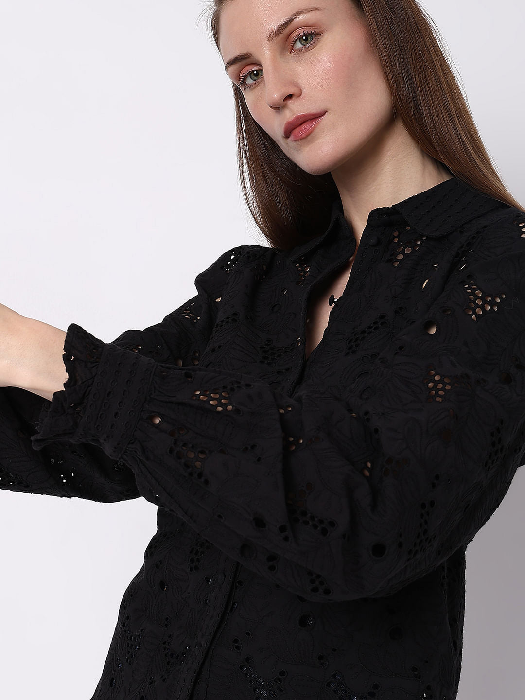 Black Lace Shirt