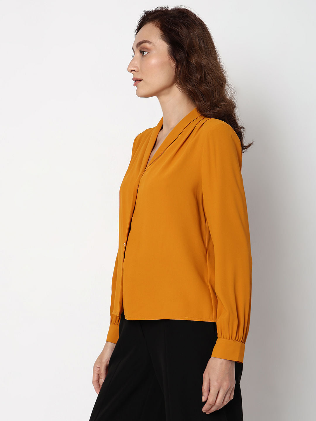 Mustard Full Sleeves Top