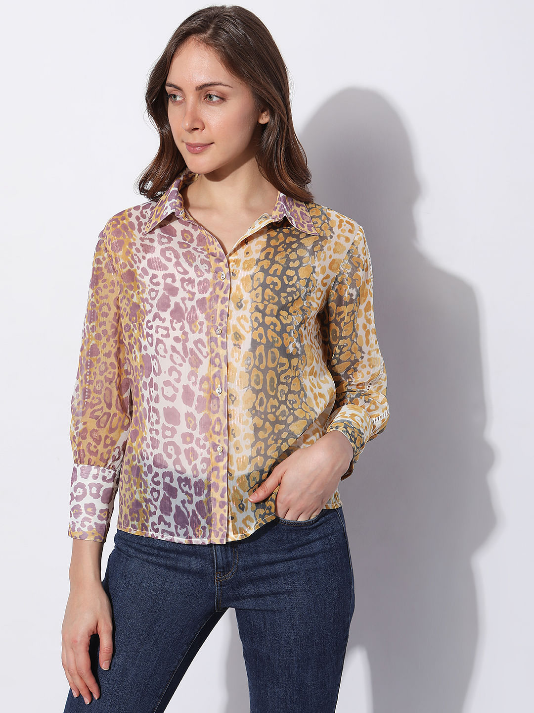 Multi-Coloured Animal Print Shirt