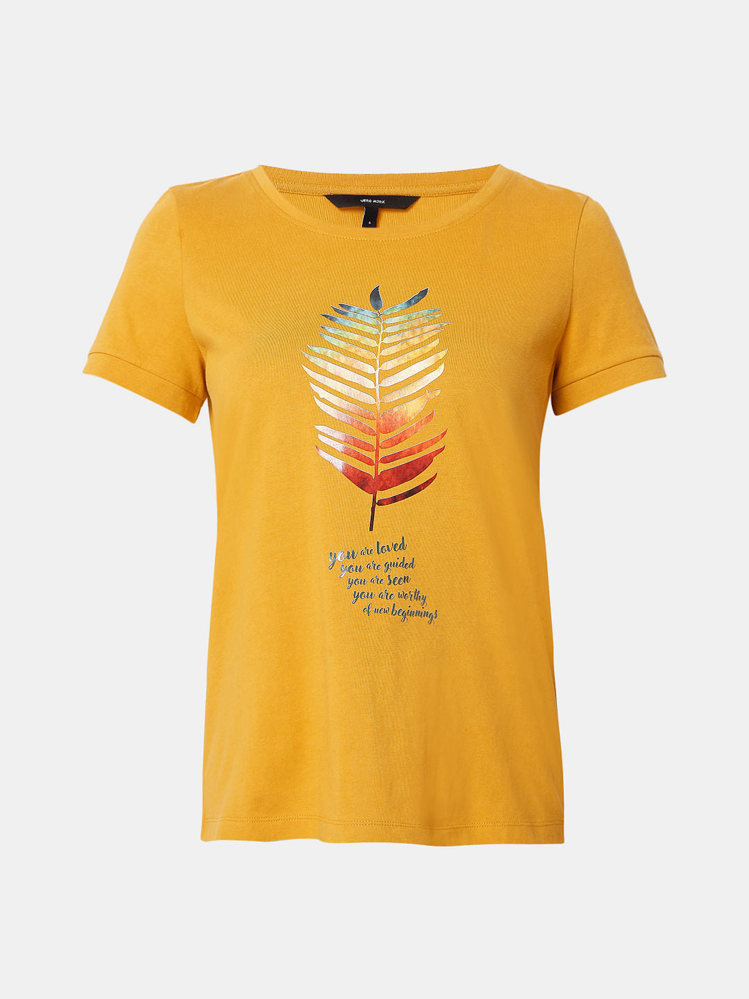 Mustard Graphic Print T-Shirt