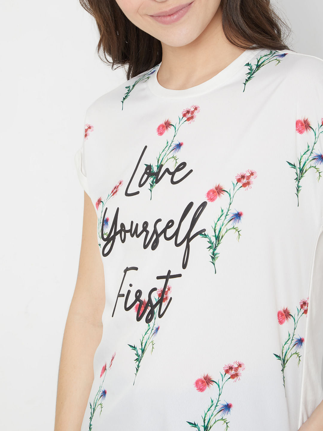 White Floral T-Shirt