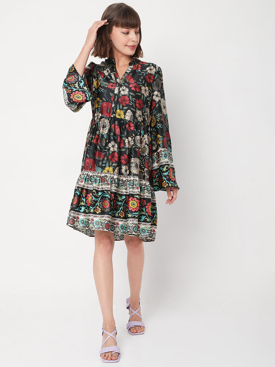 Black Floral Dress