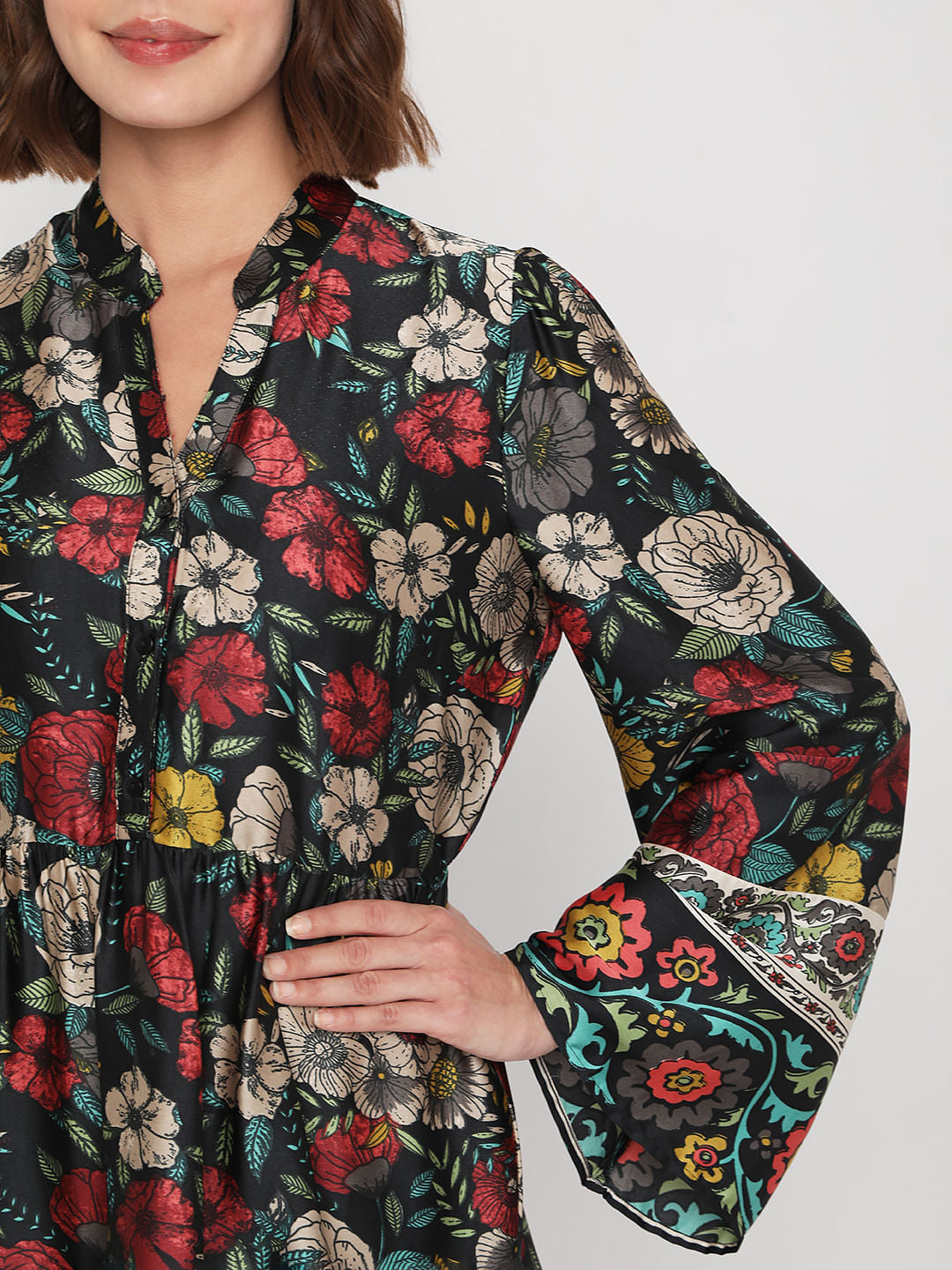 Black Floral Dress
