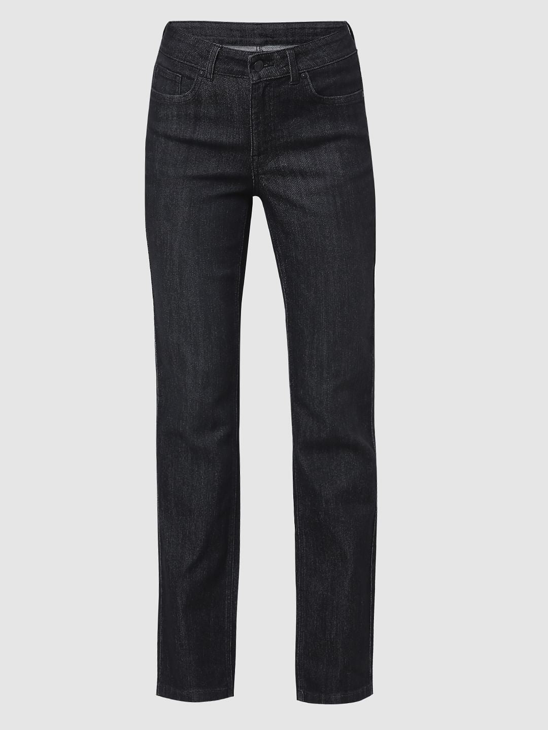 Black Mid Rise Petra Bootcut Jeans