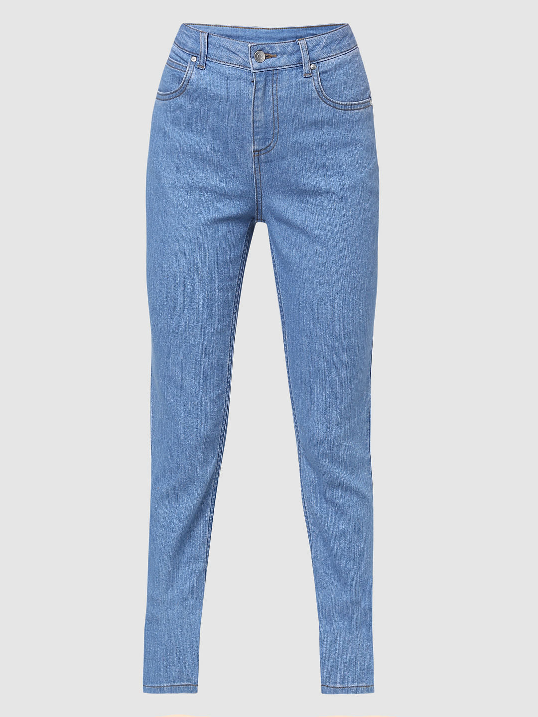 Light Blue Mid Rise Wendy Skinny Jeans