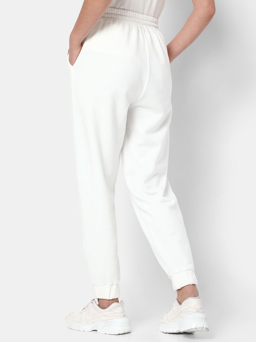White High Rise Co-Ord Set Sweatpants