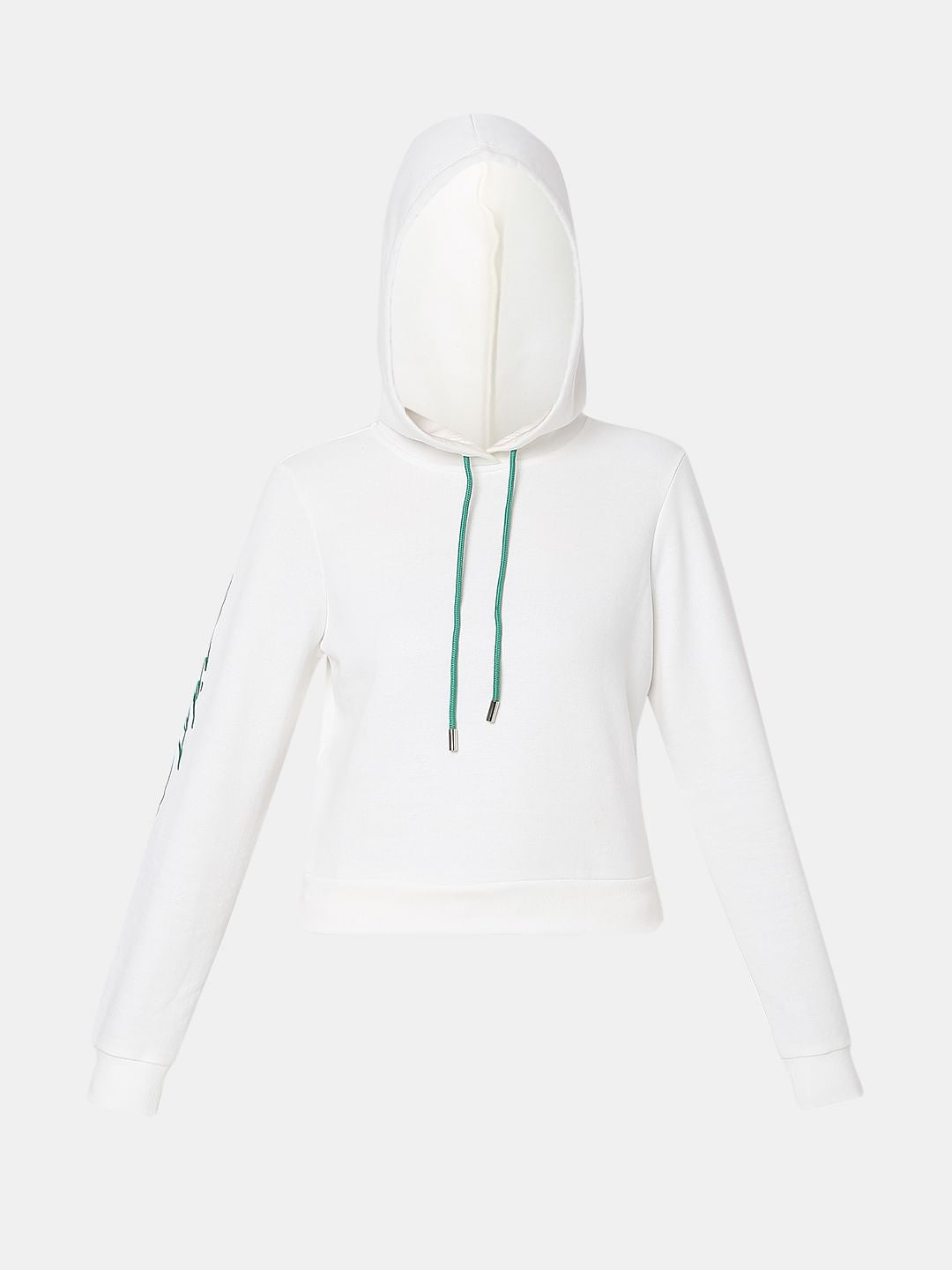 White Hooded Co-Ord Set Sweatshirt