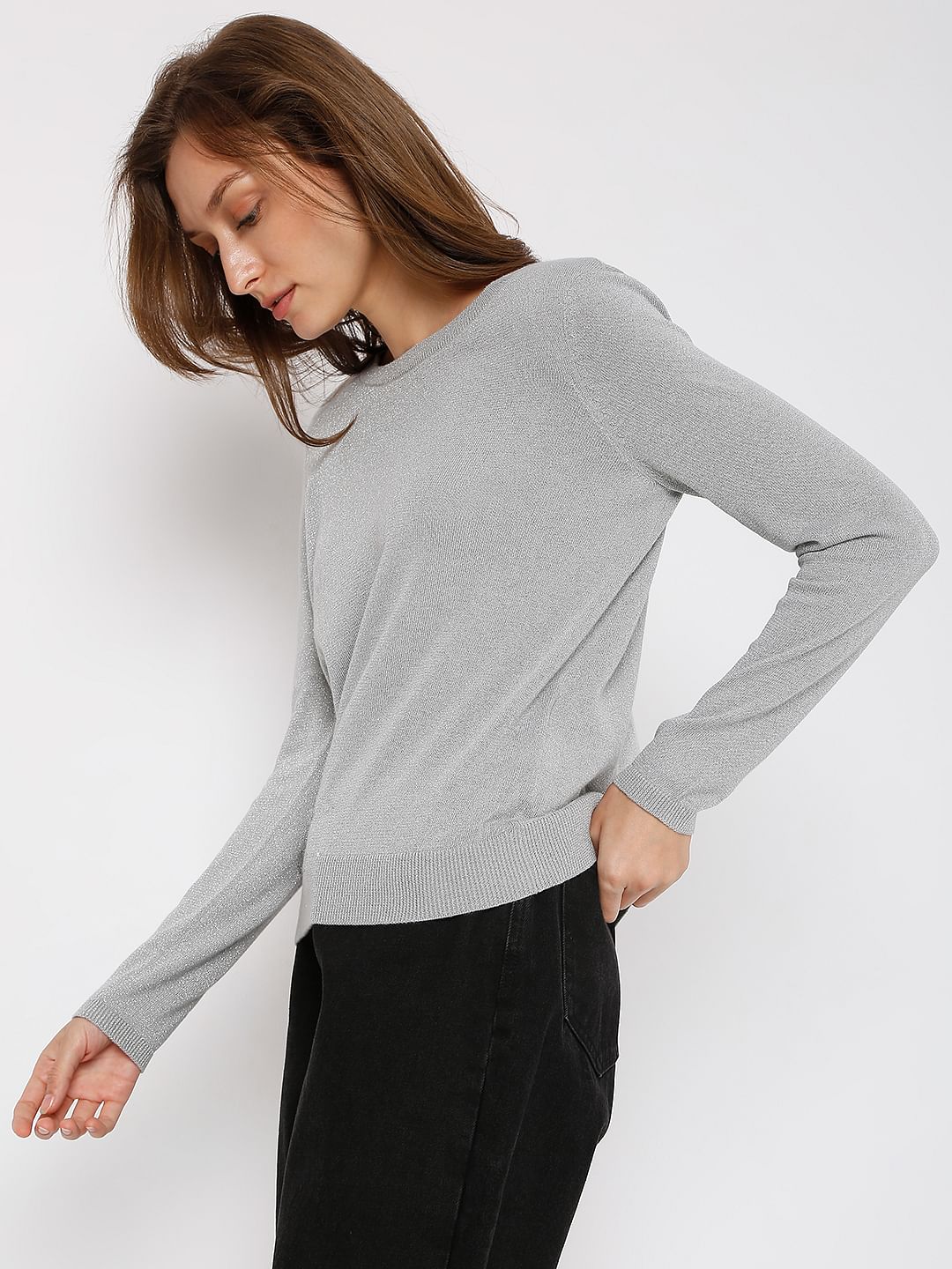 Grey Knit Sweater