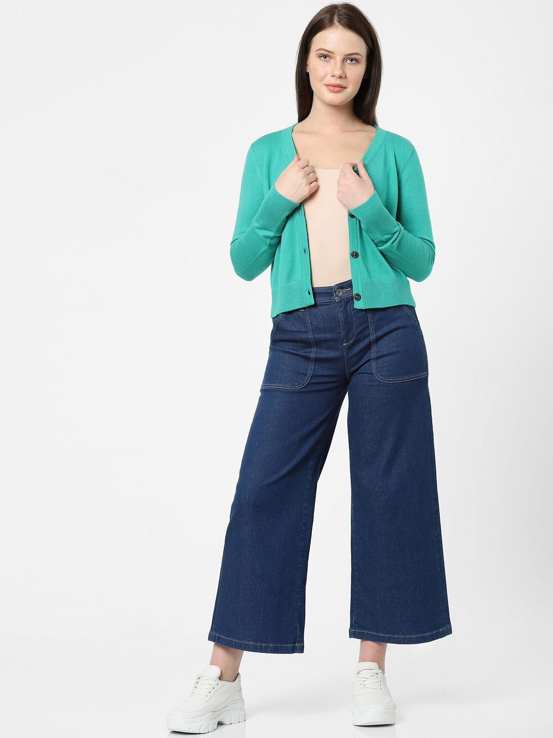 Green Short Cardigan