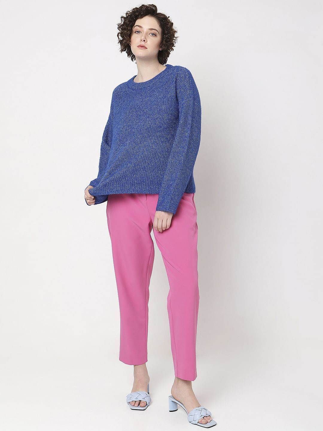 Blue Full Sleeves Pullover