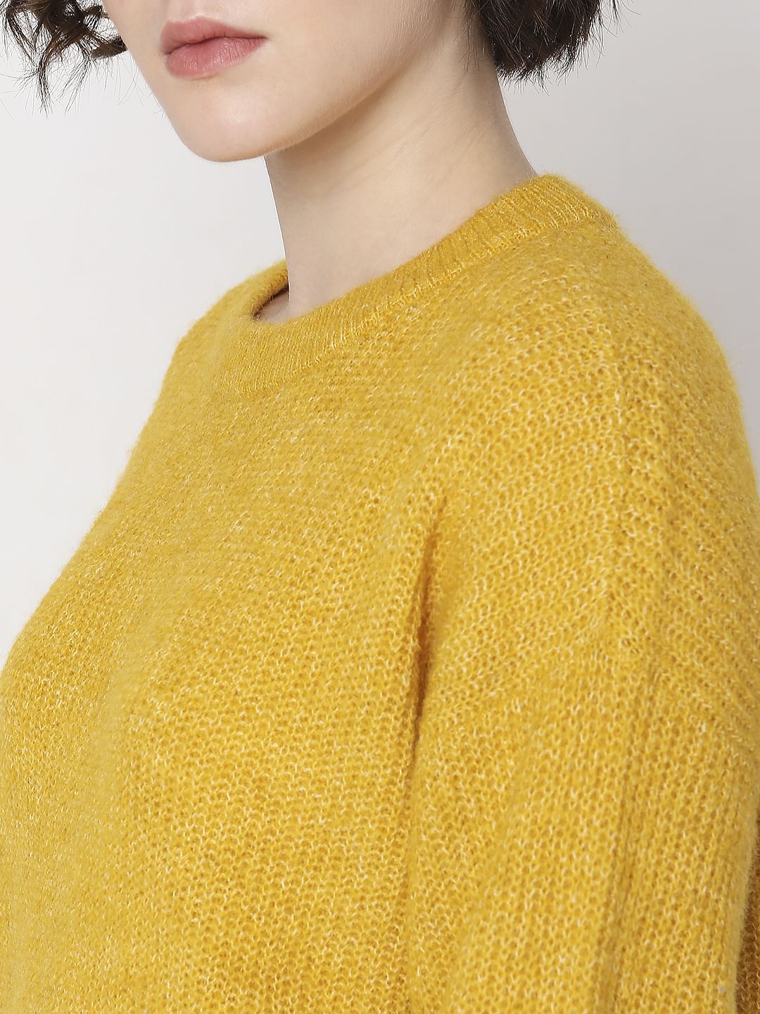 Mustard Yellow Full Sleeves Pullover