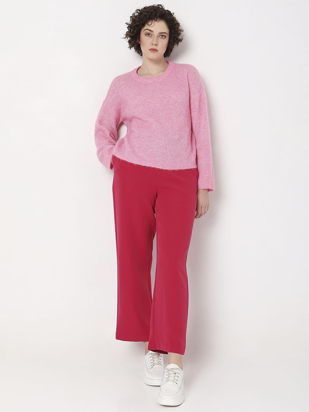 Pink Full Sleeves Pullover