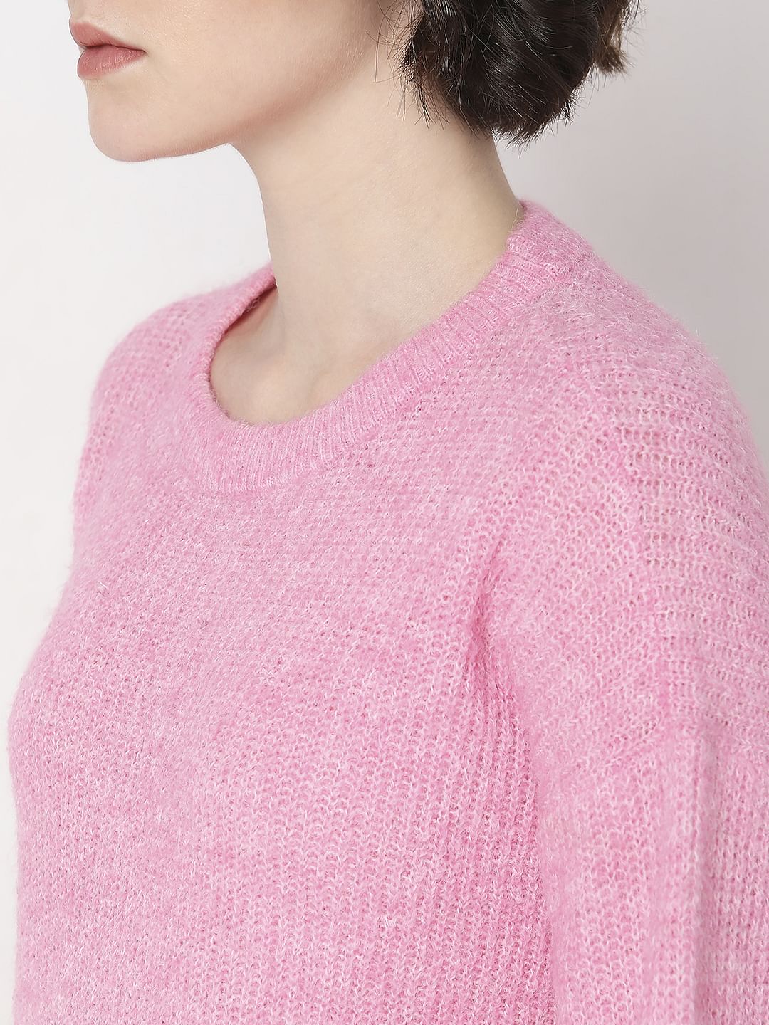 Pink Full Sleeves Pullover
