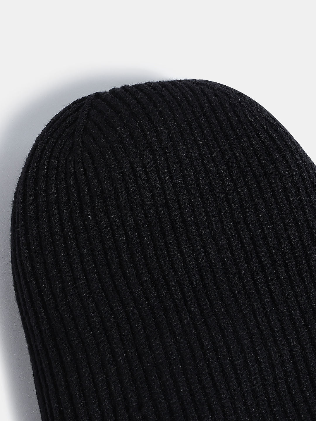 Black Woollen Pompom Beanie