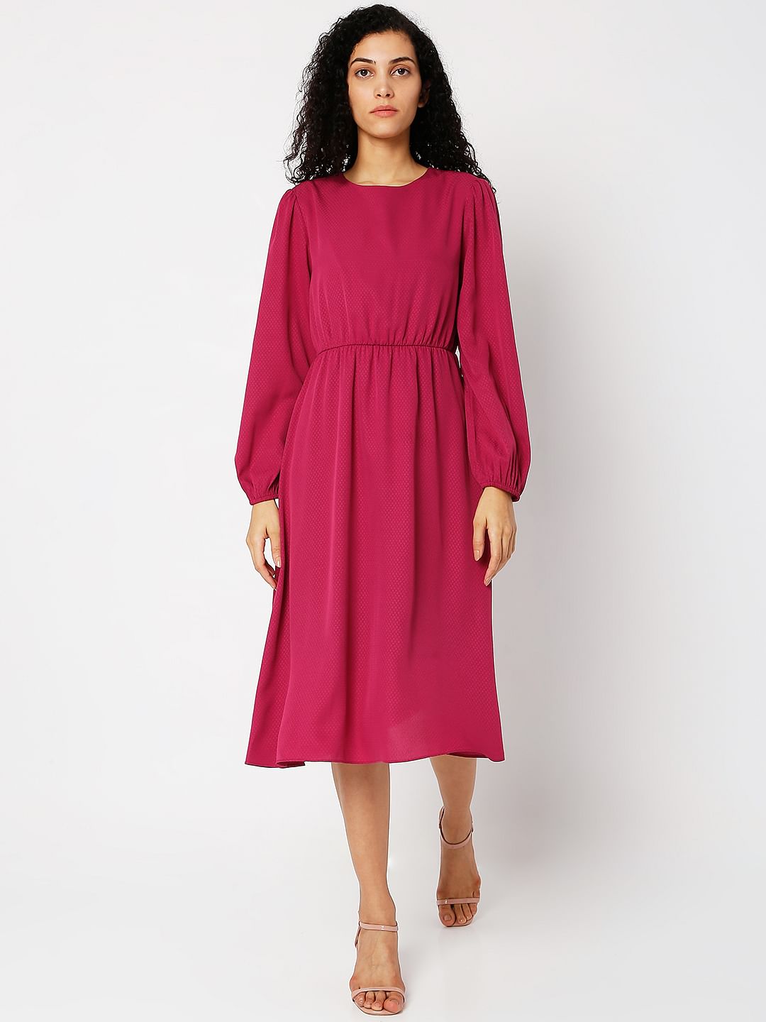 Pink Midi Dress