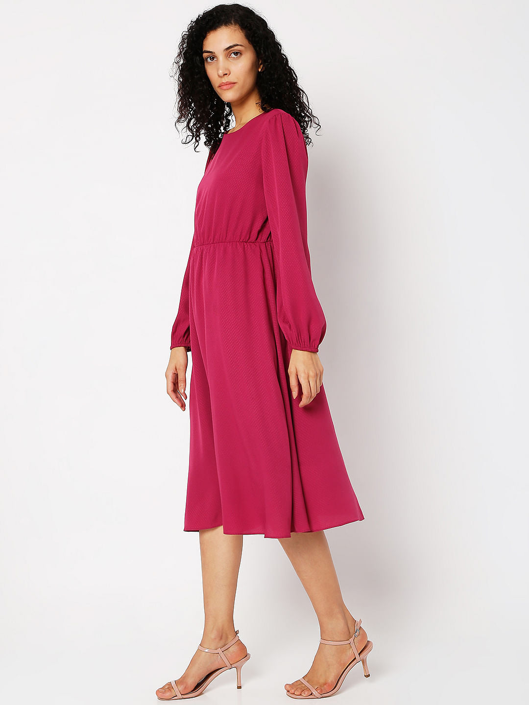 Pink Midi Dress