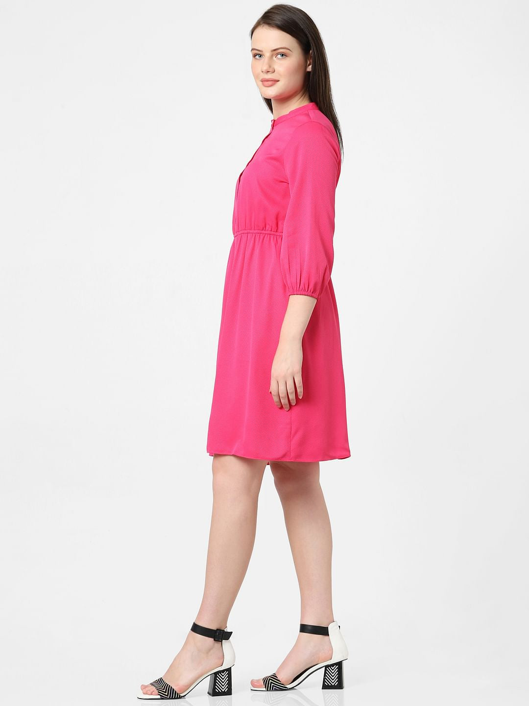 Fuchsia Fit & Flare Dress