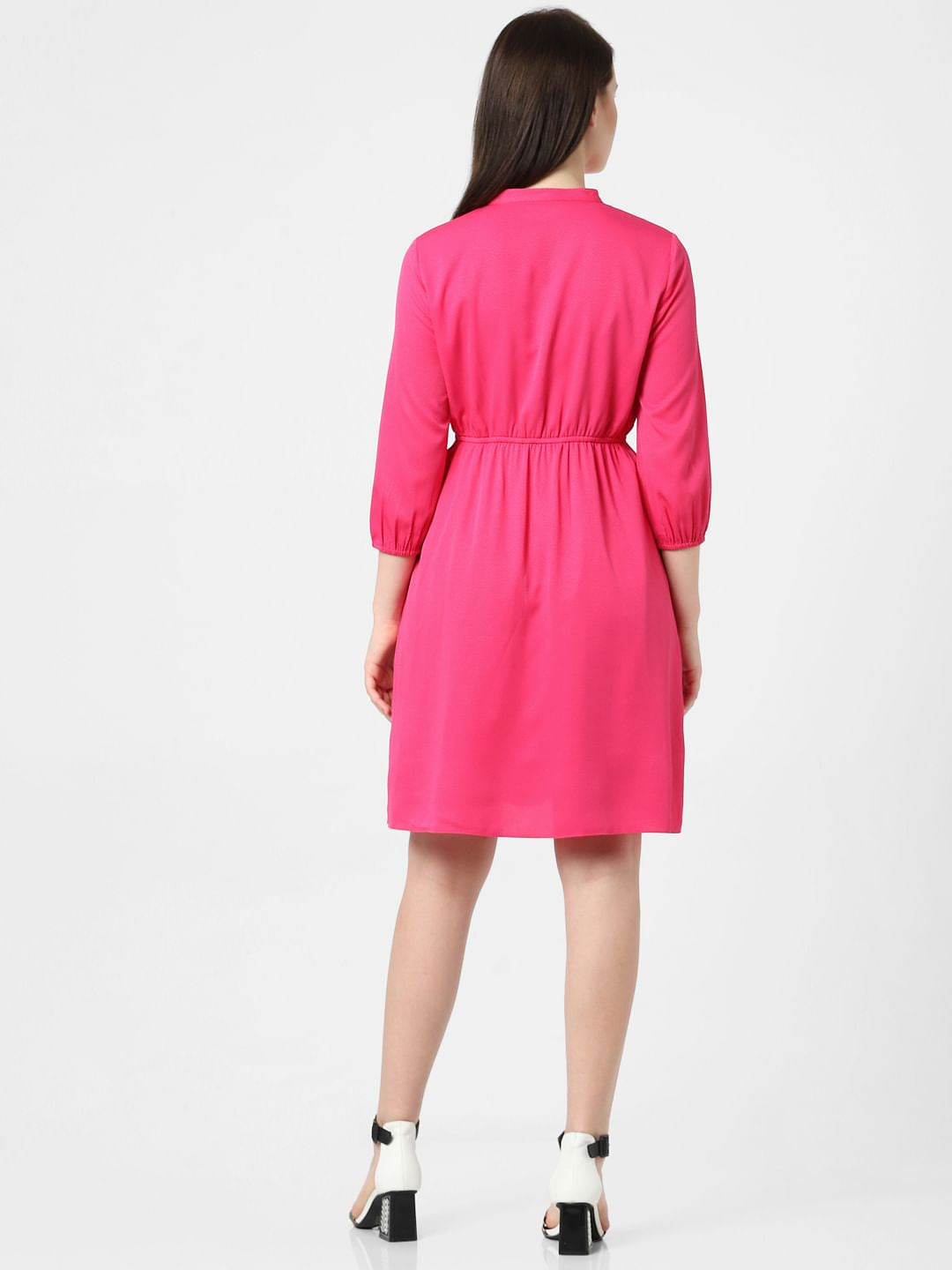 Fuchsia Fit & Flare Dress