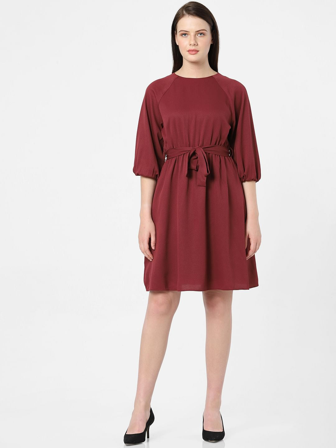 Wine Shift Dress