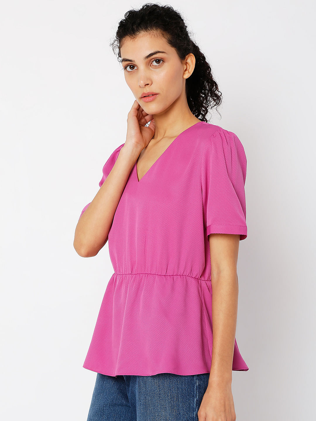 Purple Flared Top
