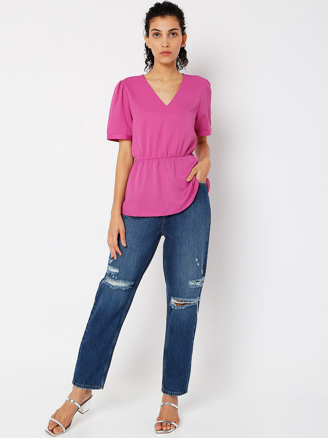 Purple Flared Top