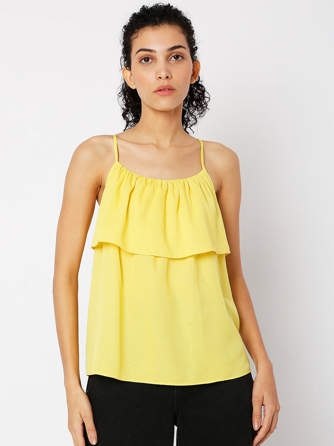 Yellow Layered Top