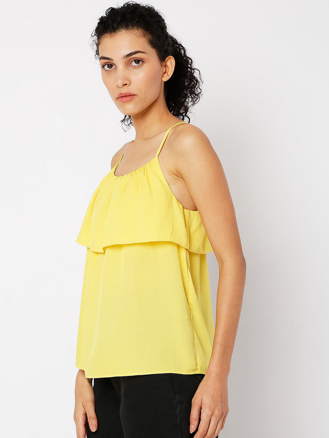 Yellow Layered Top