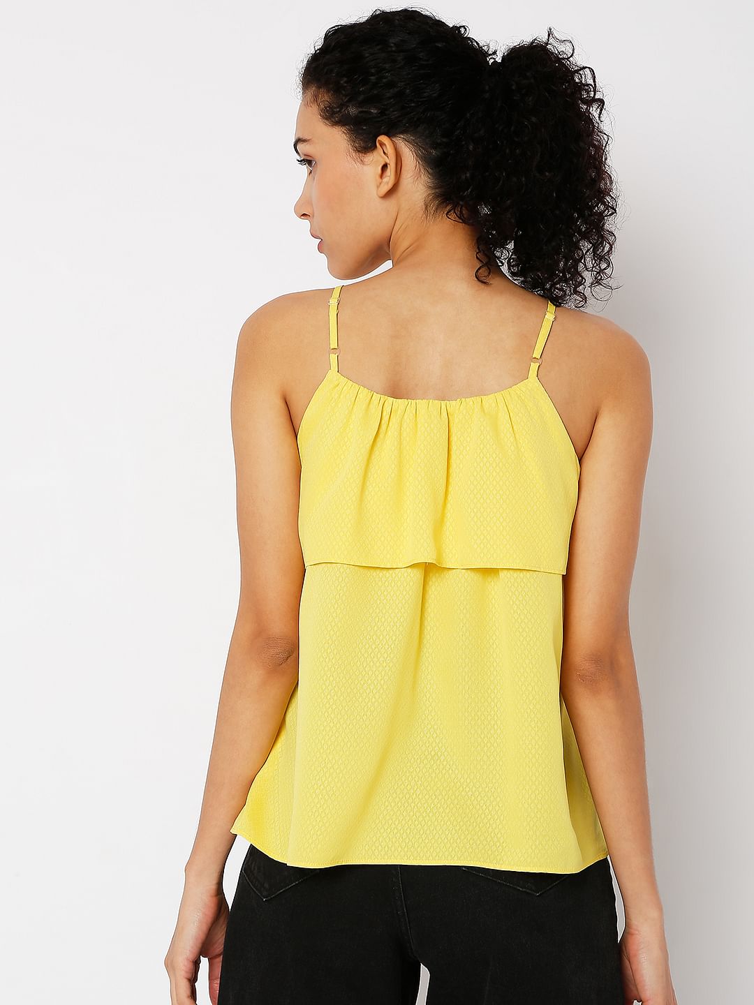 Yellow Layered Top
