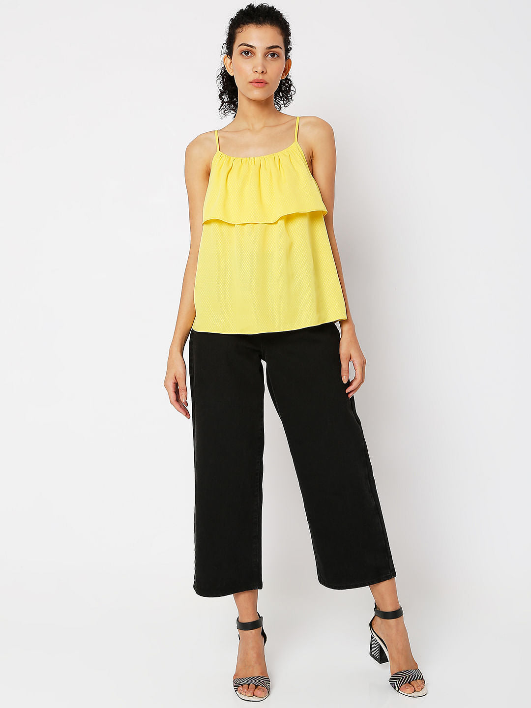 Yellow Layered Top