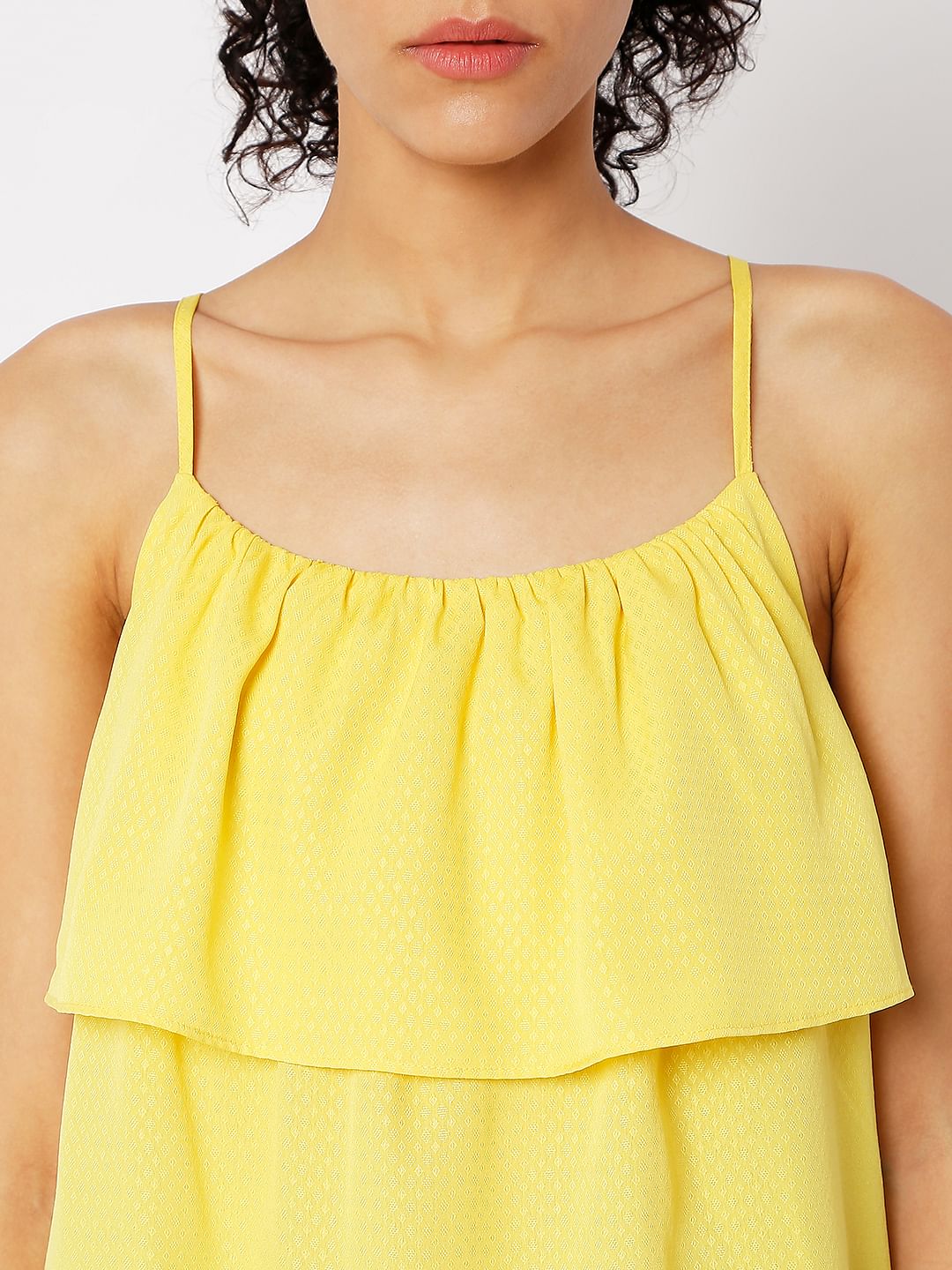 Yellow Layered Top