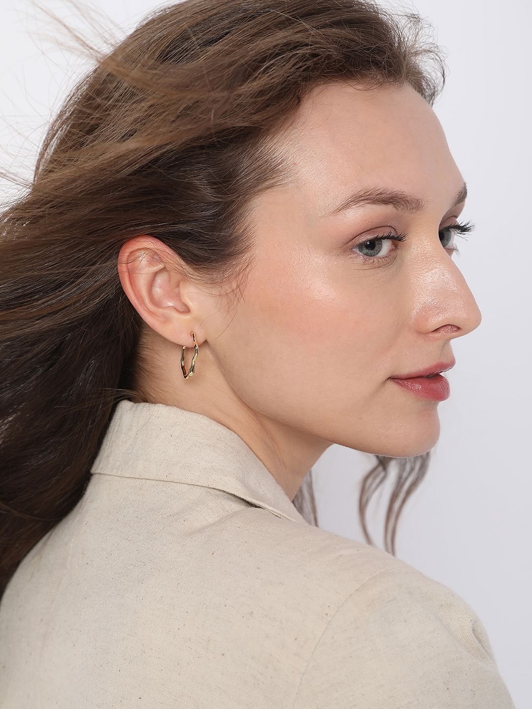 Golden Hoop Earrings