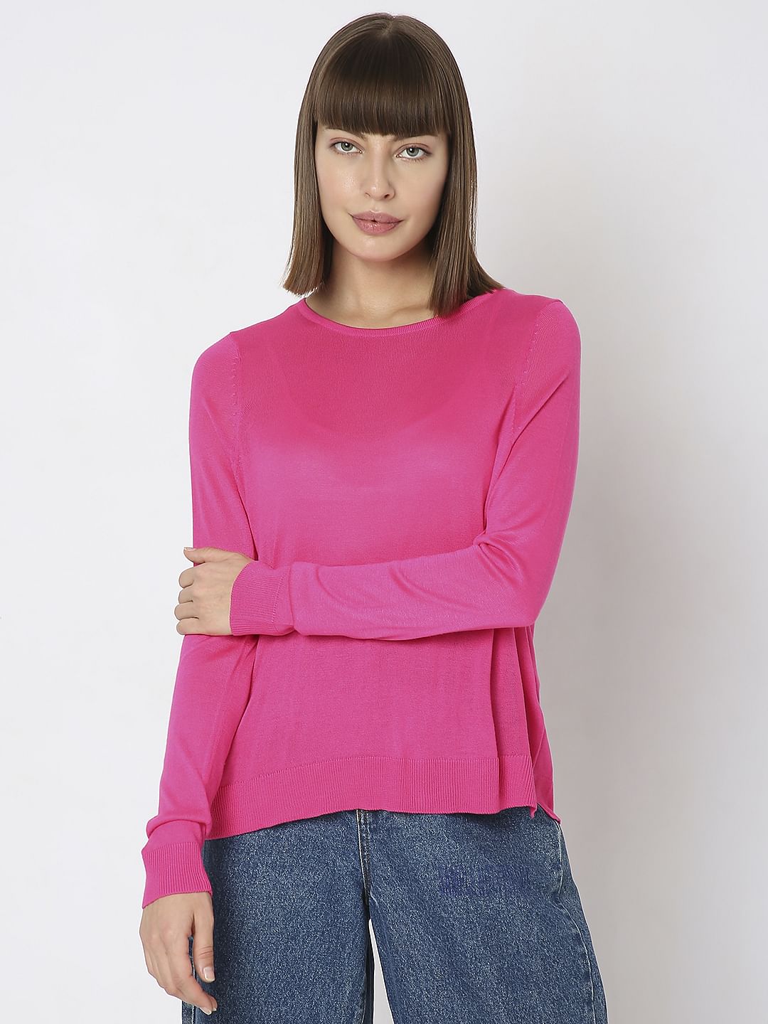 Fuchsia Full Sleeves Pullover