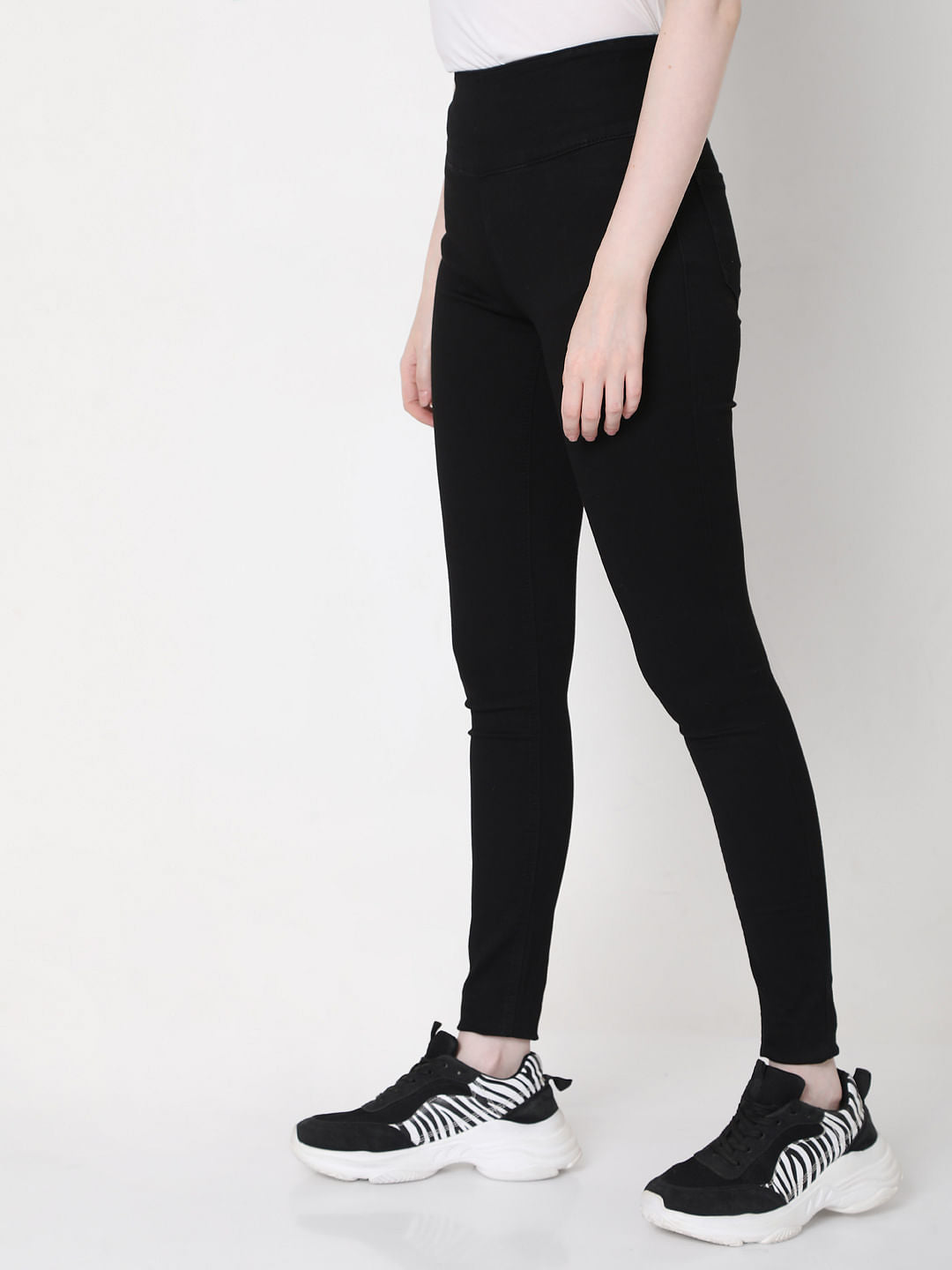Black High Rise Jeggings