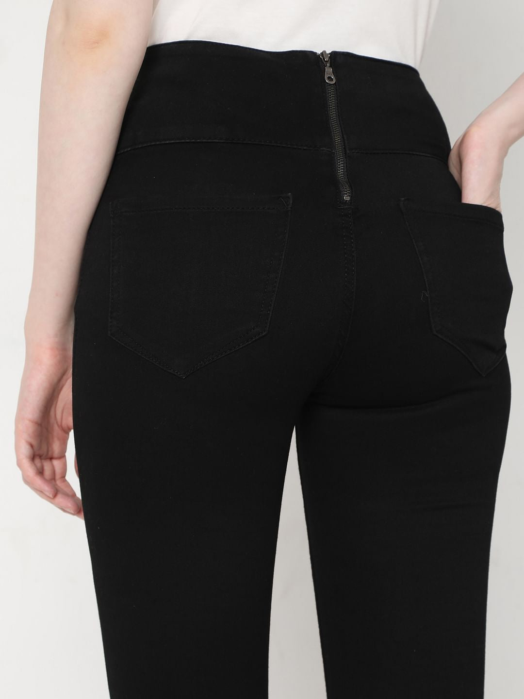 Black High Rise Jeggings
