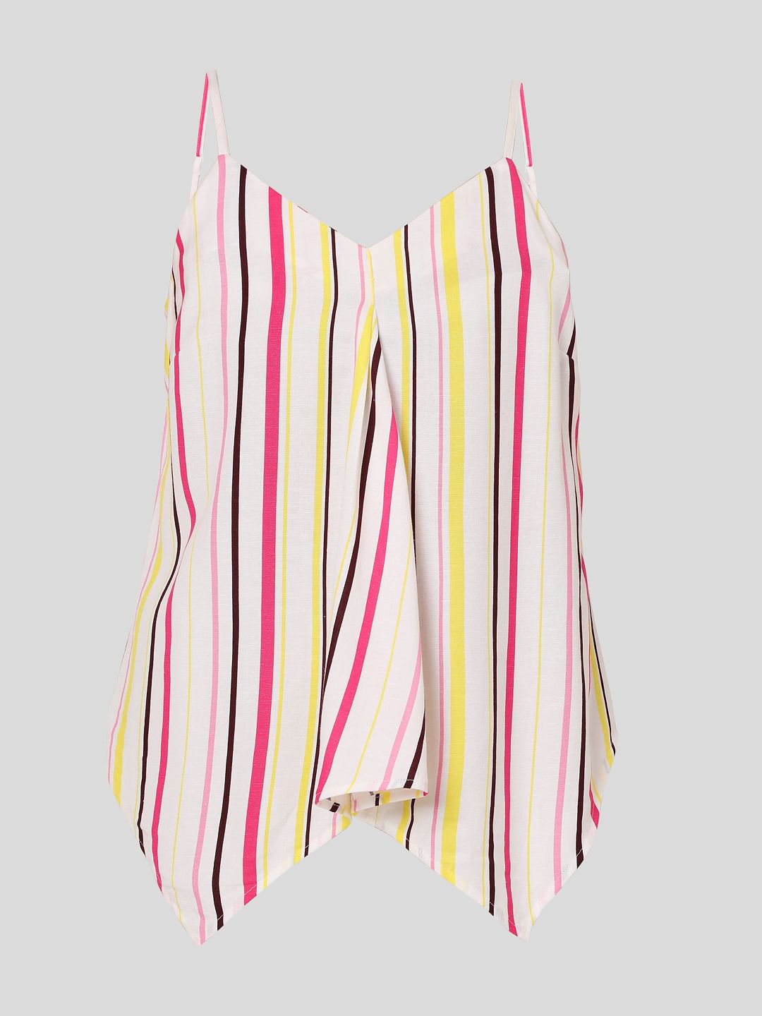 Multi-Coloured Striped Top