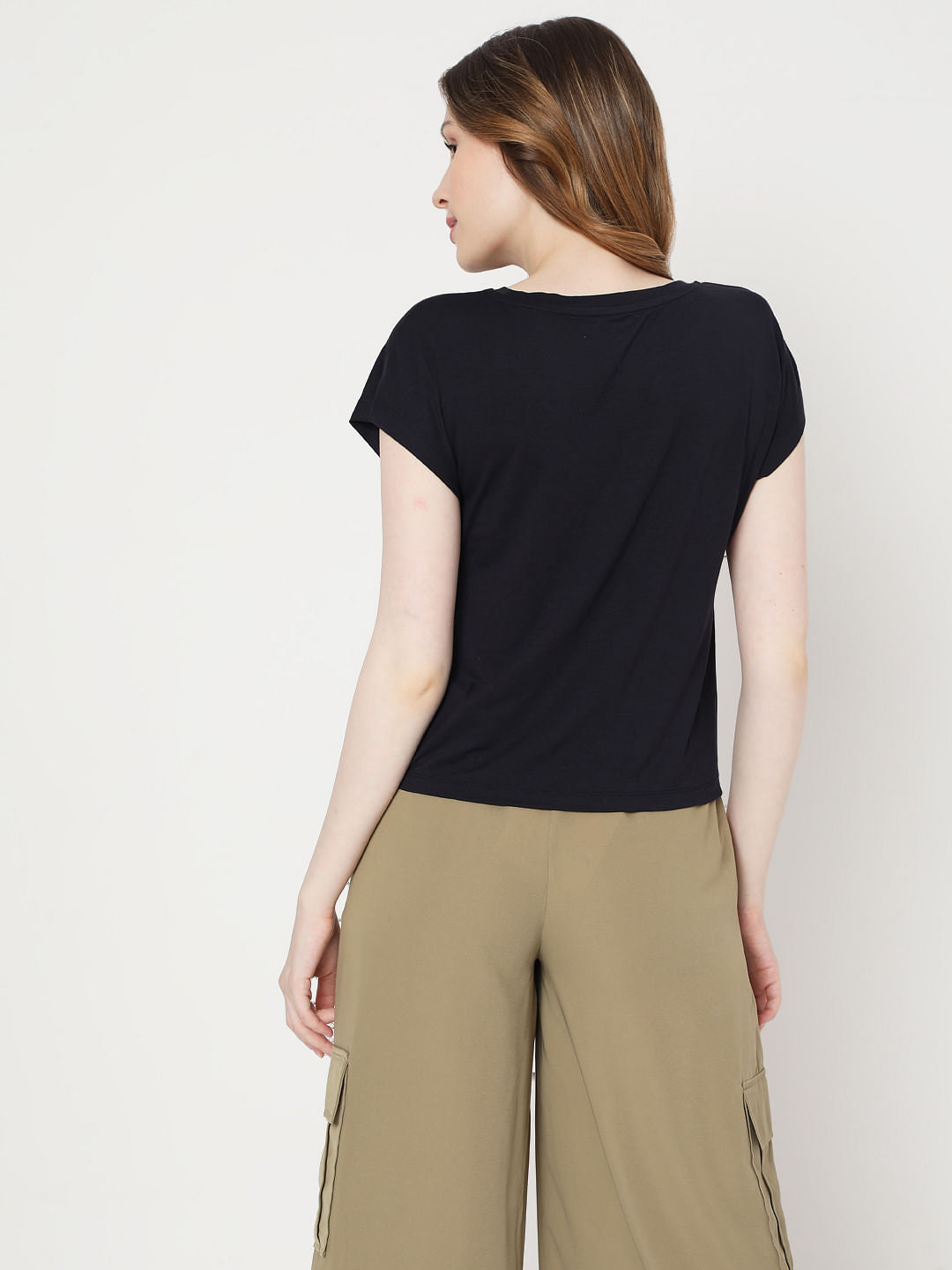 Blue Front Twist Lounge T-Shirt
