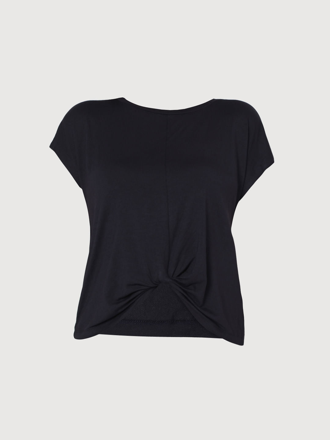 Blue Front Twist Lounge T-Shirt