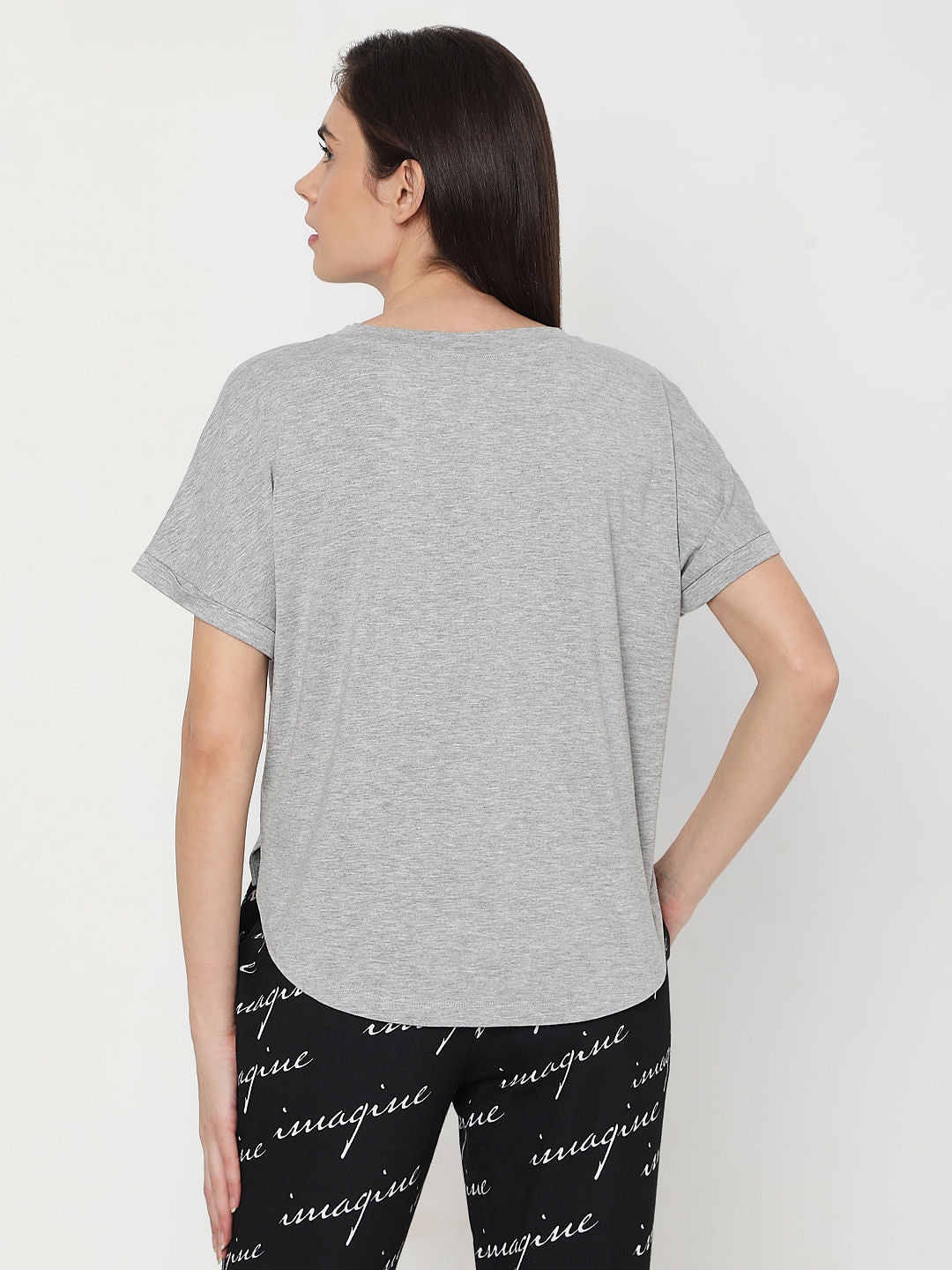 Grey Asymmetric T-Shirt