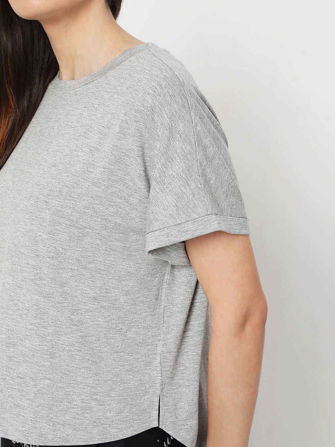 Grey Asymmetric T-Shirt