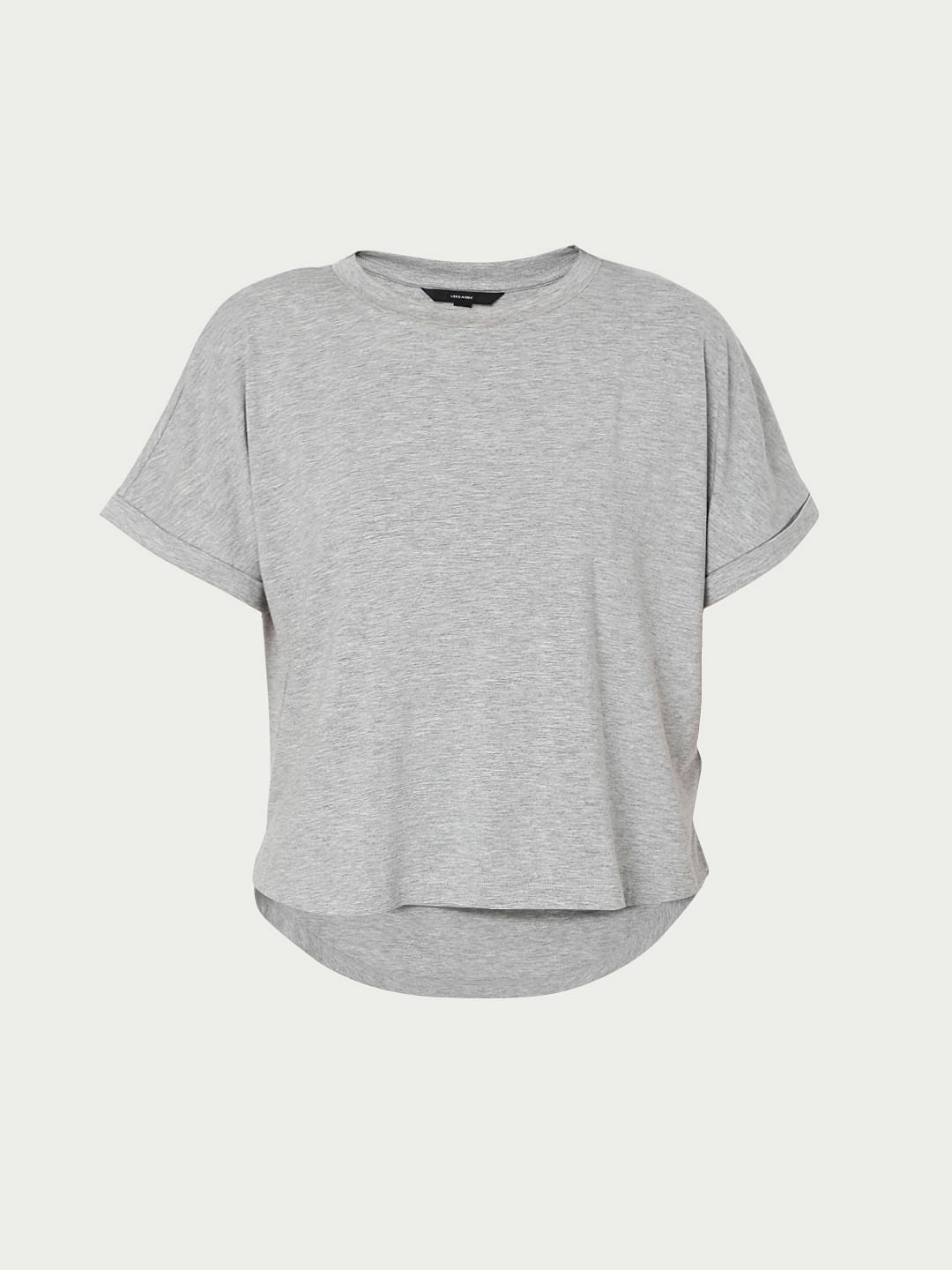 Grey Asymmetric T-Shirt