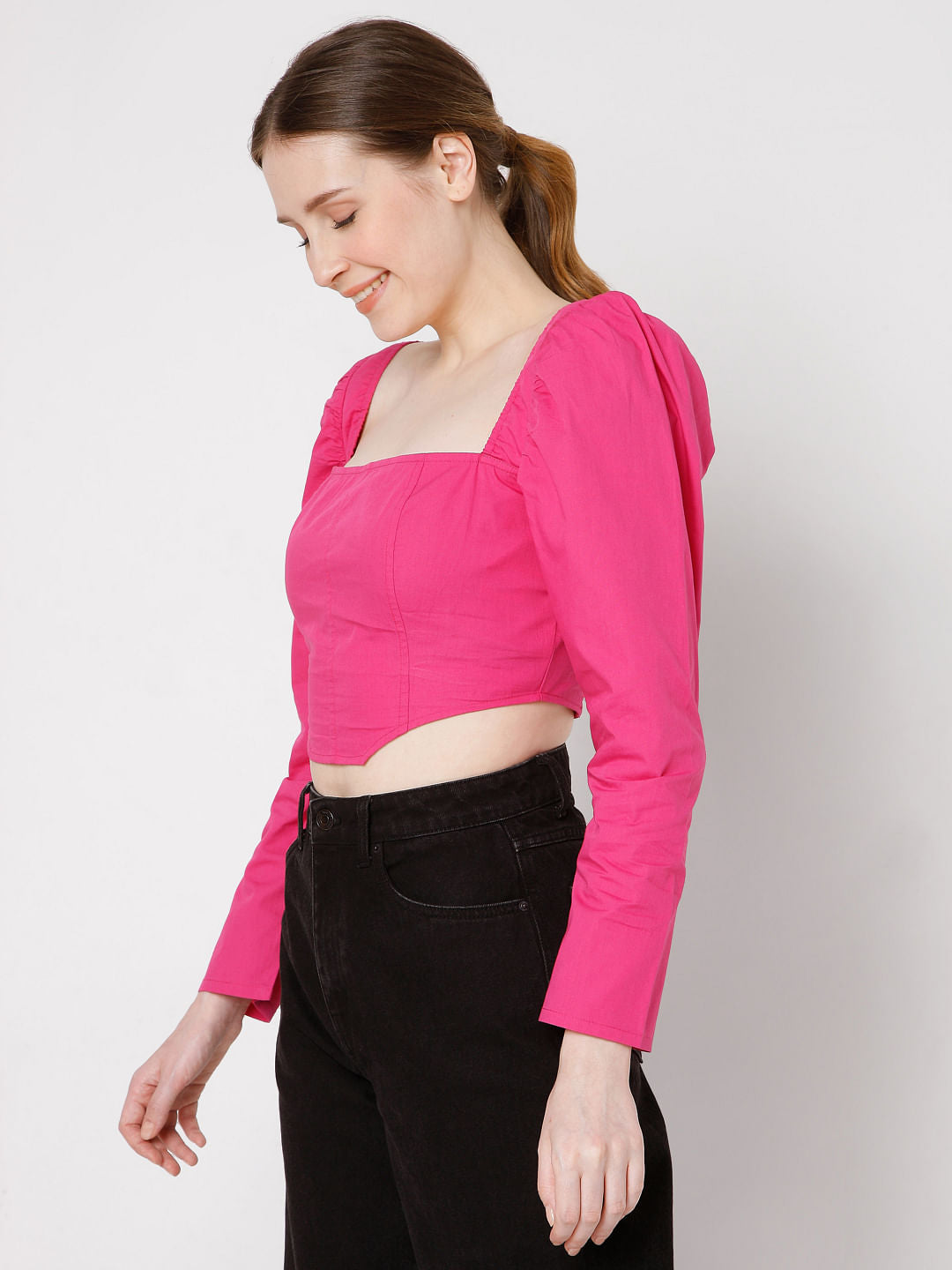 Pink Crop Top
