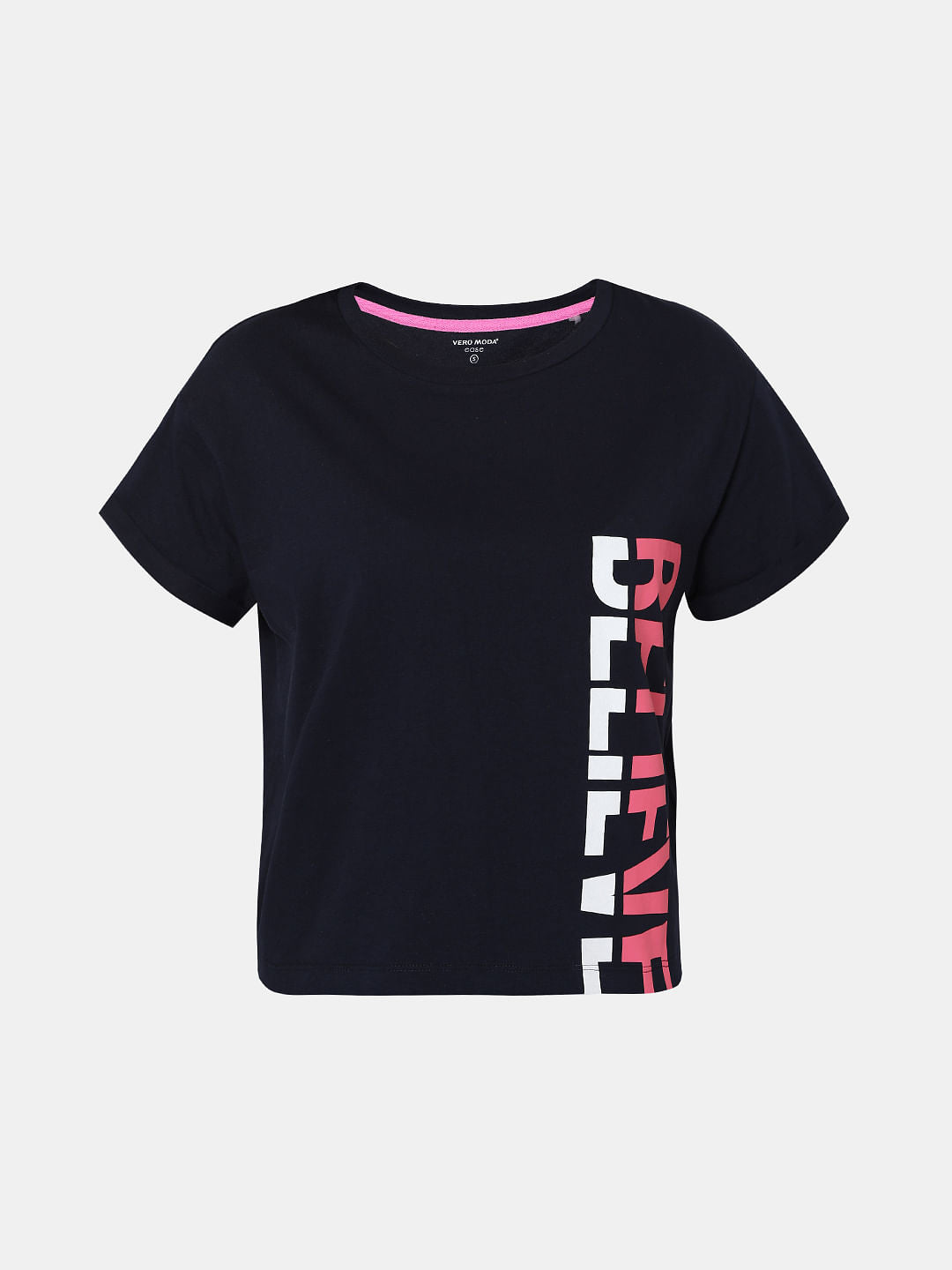 Blue Cropped Lounge T-Shirt