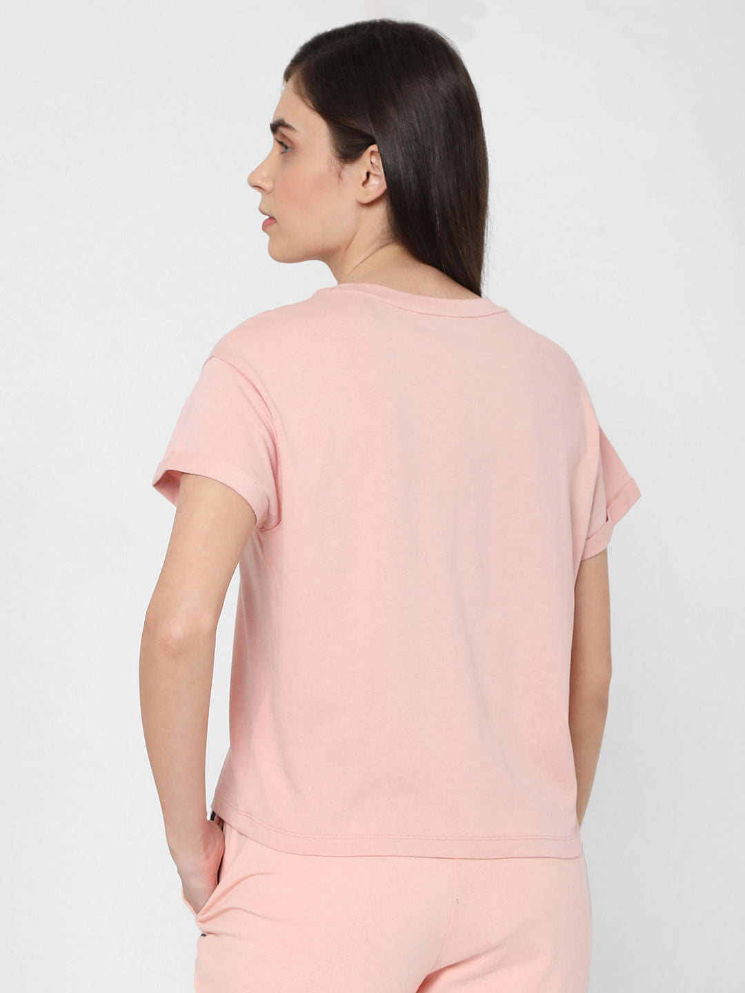 Pink Logo Print Lounge T-Shirt